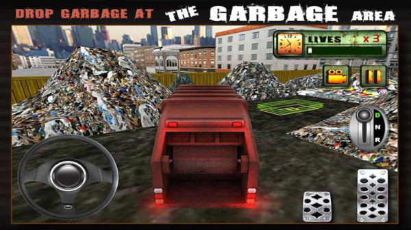 城市垃圾车司机3D截图