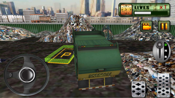 城市垃圾车司机3D截图