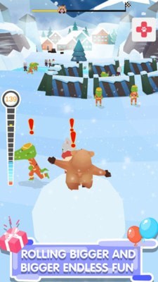 踩着雪球的熊熊截图