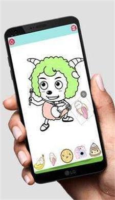 巴巴羊涂色书截图