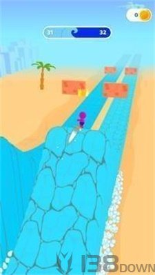 冲浪的潮人
