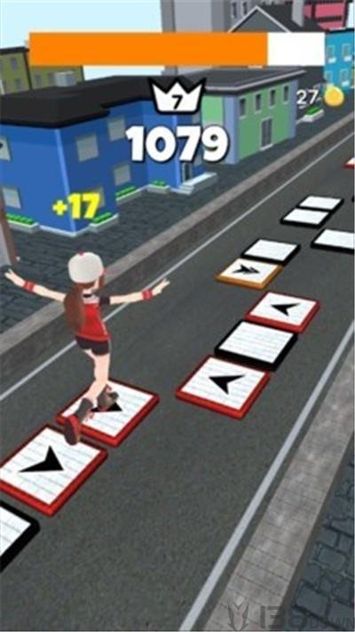 跳跃女高中生