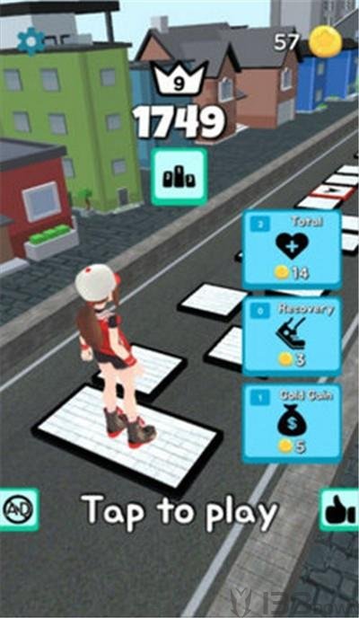 跳跃女高中生