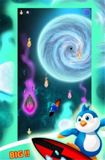 梦幻企鹅太空冲浪