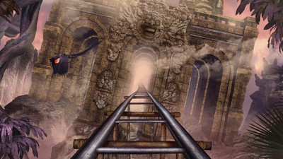 VR古庙过山车截图