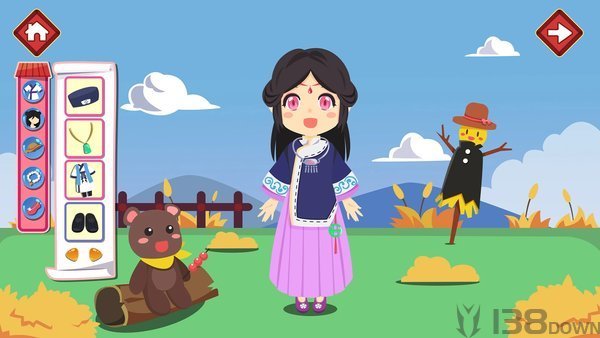 女生美容换装