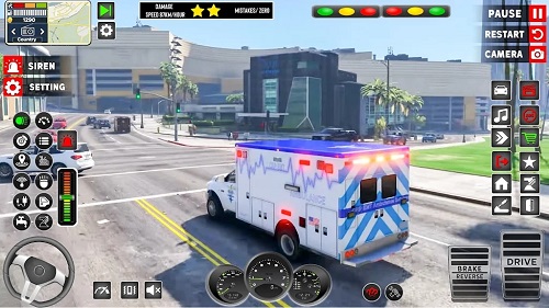 US紧急救护车3D