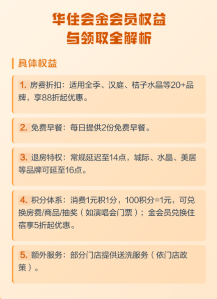 华住会金会员怎么获得？