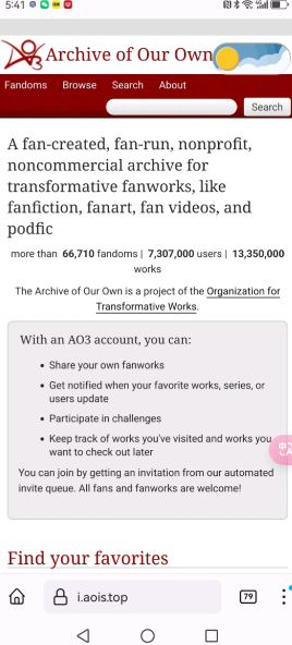 ao3官网进入链接镜像地址