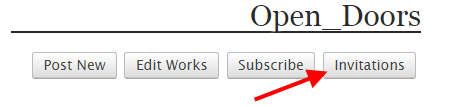 AO3账号后台Invitations邀请功能入口
